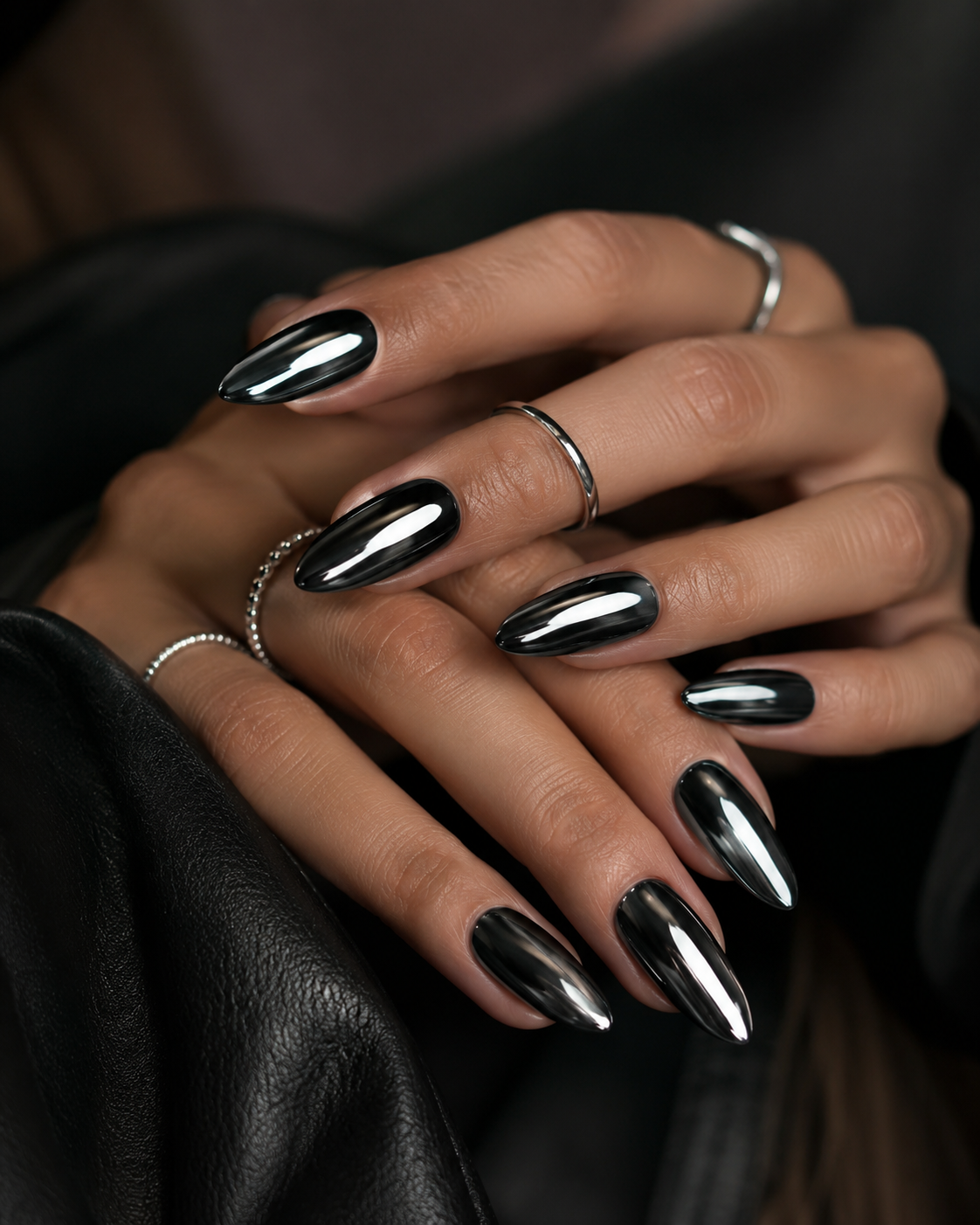 Black Chrome Nägel